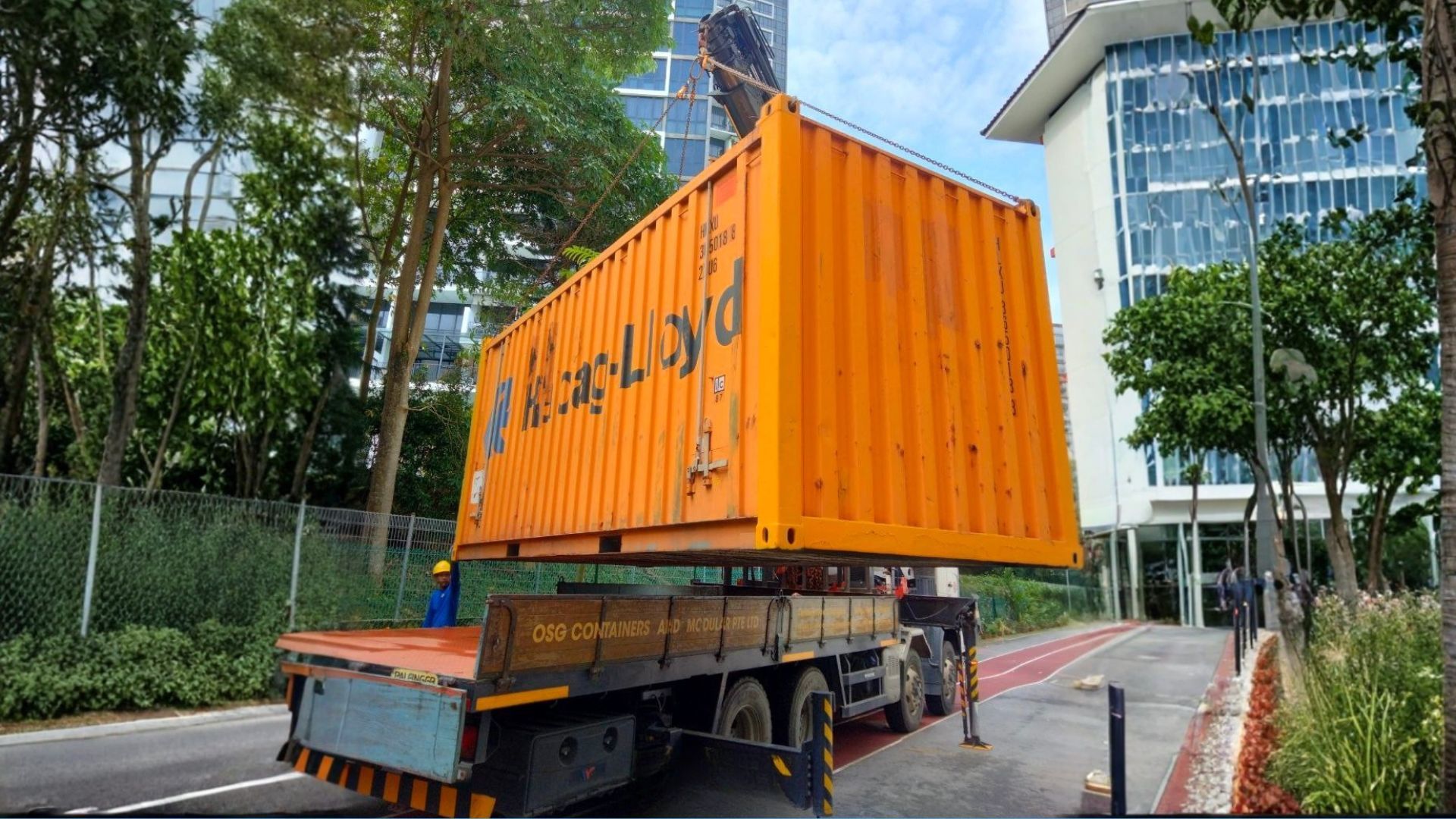 open top container disposal
